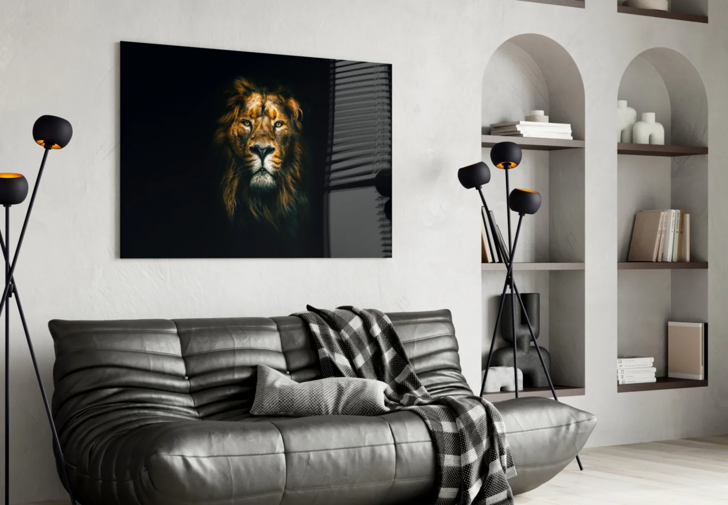 Lion Glass Wall Art - Image 4