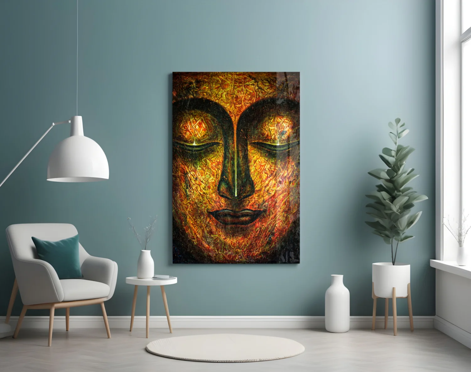 Sculpture Glass Wall Art - Image 4