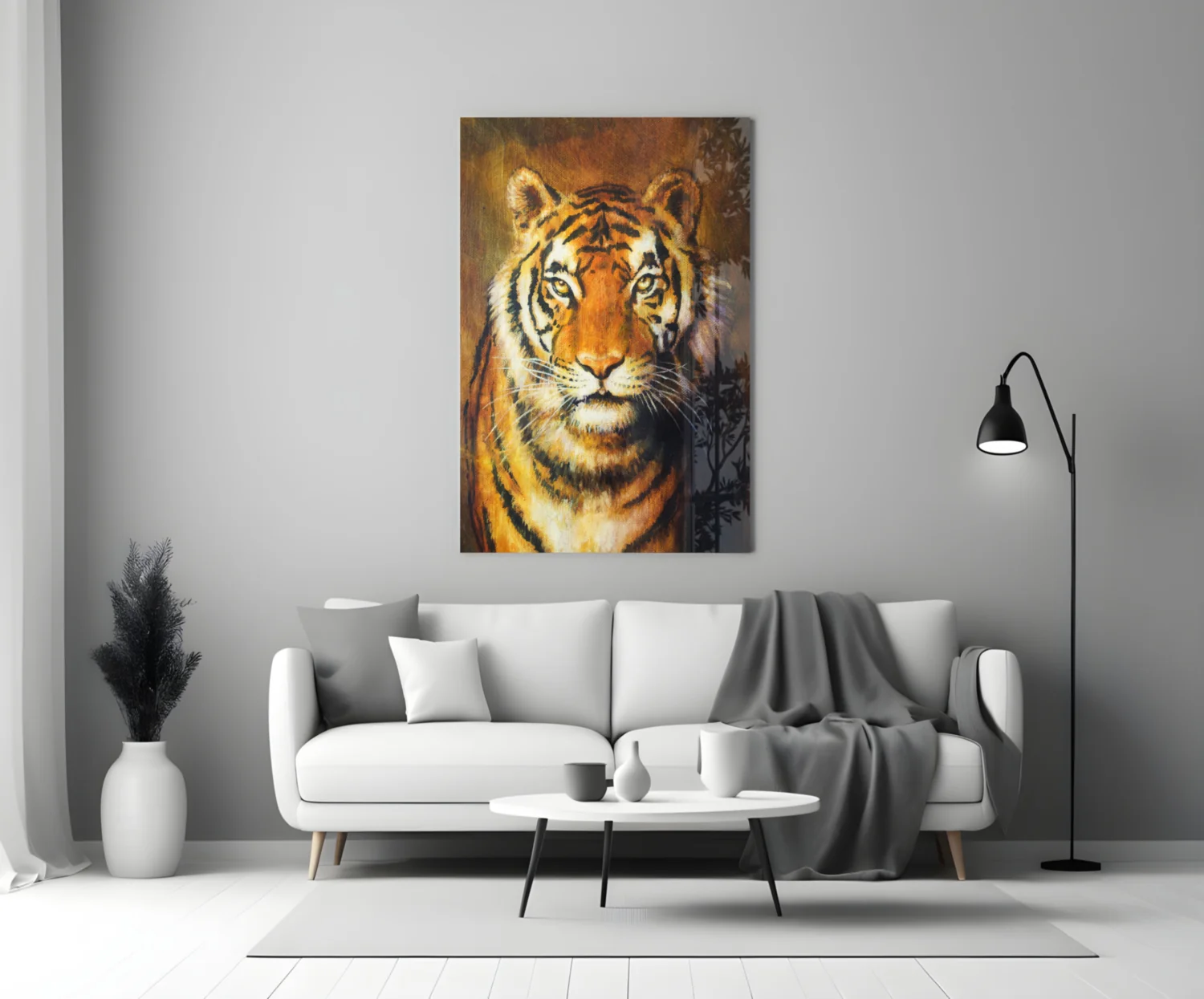 Tiger Glass Wall Art - Image 3
