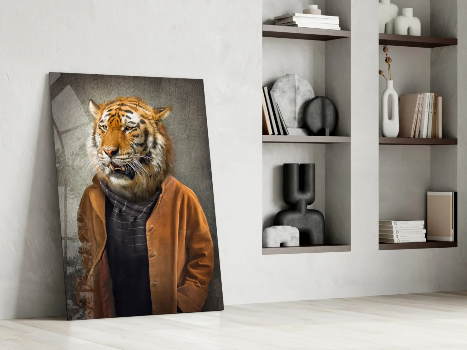 Tiger Head Glass Wall Art - Image 6