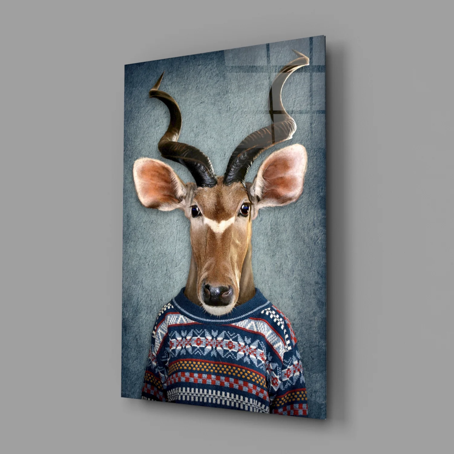 Deer Head Glass Wall Art - Image 2