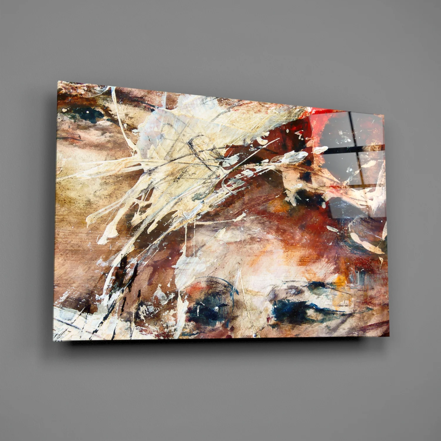 Abstract Colors Glass Wall Art - Image 2