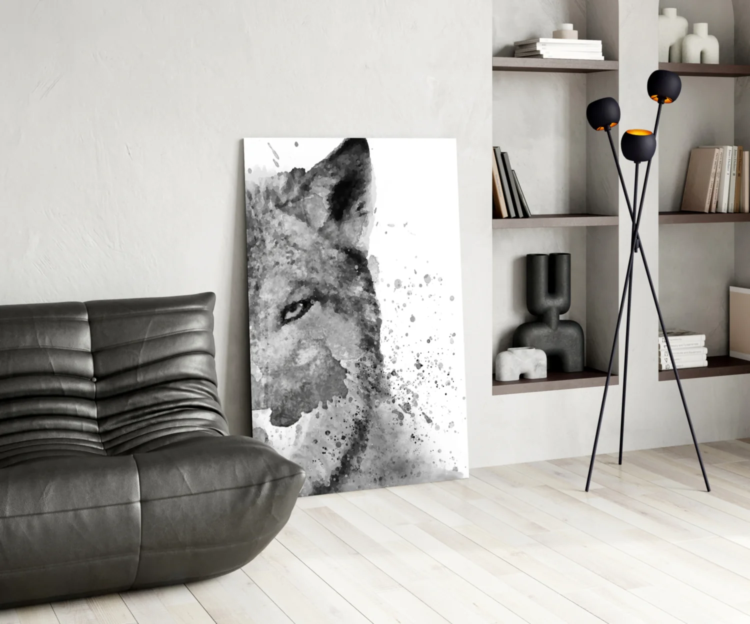 Wolf Glass Wall Art - Image 5