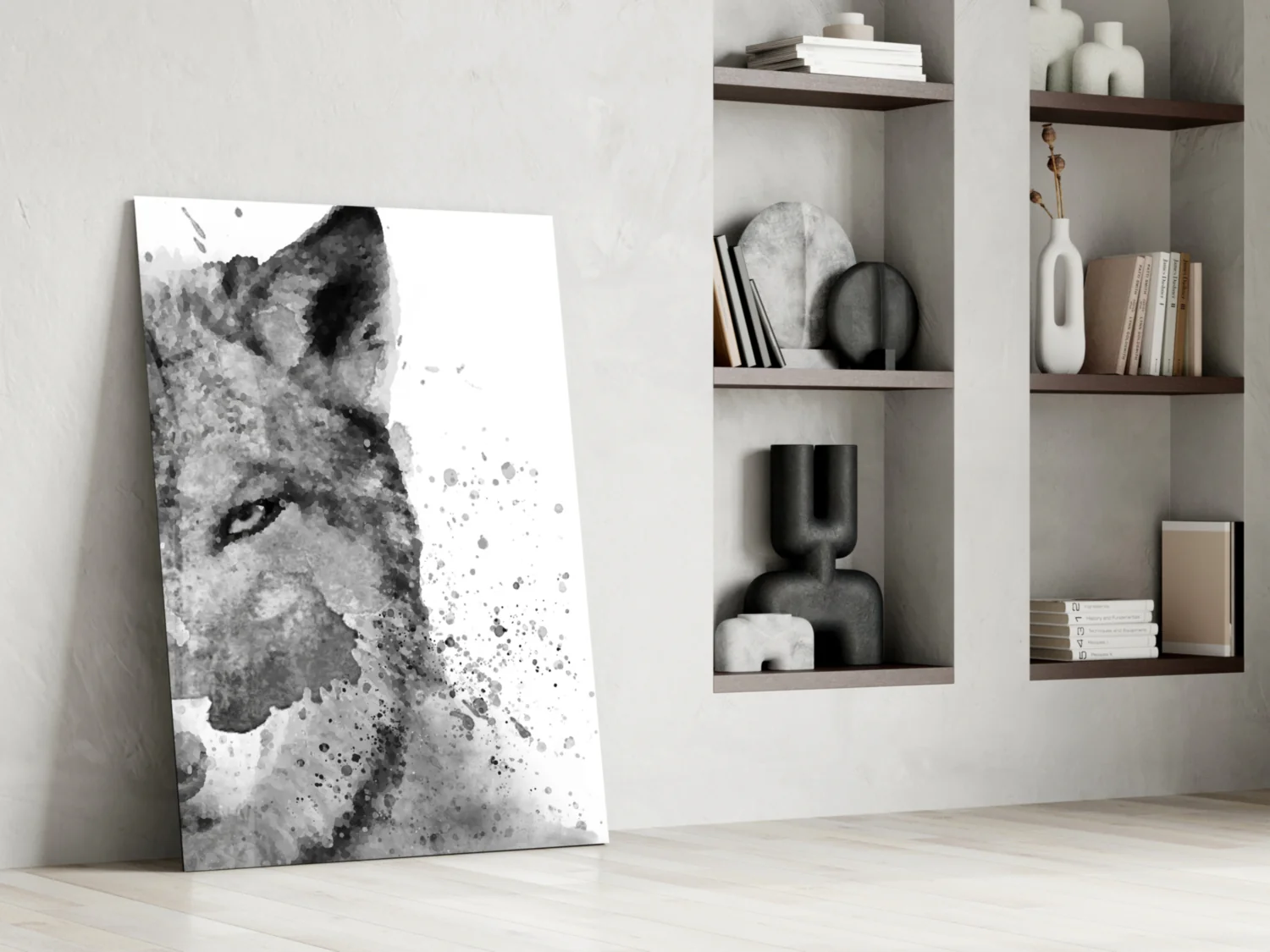 Wolf Glass Wall Art - Image 6