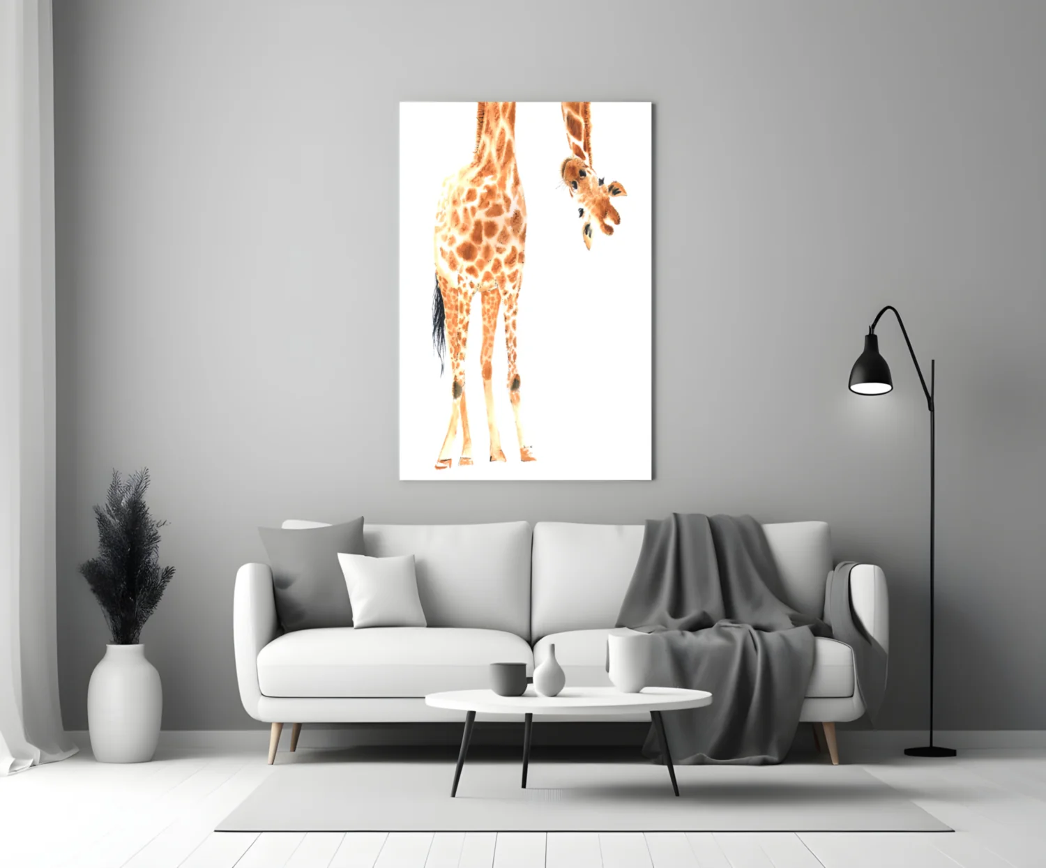 Giraffe Glass Wall Art - Image 3