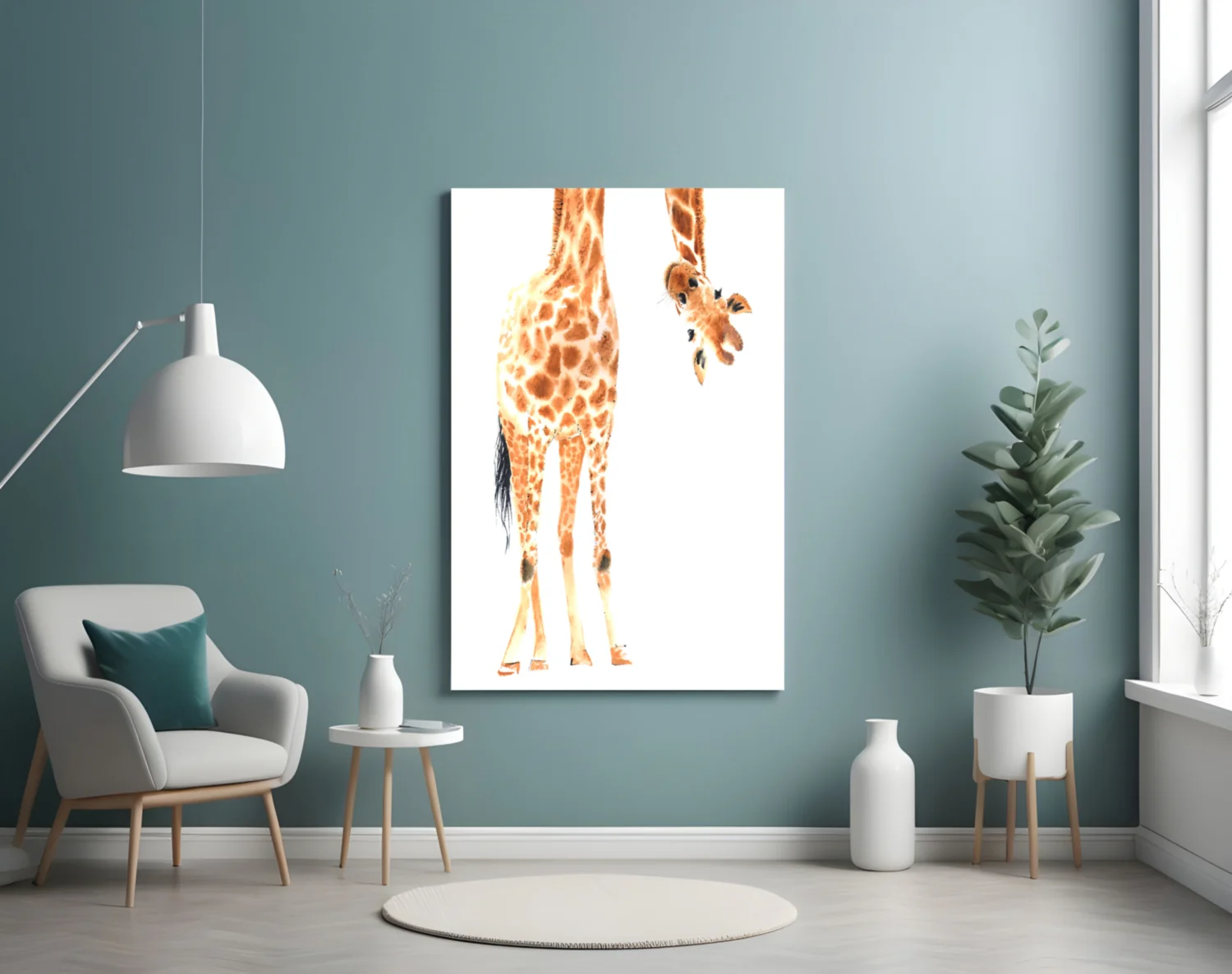 Giraffe Glass Wall Art - Image 4