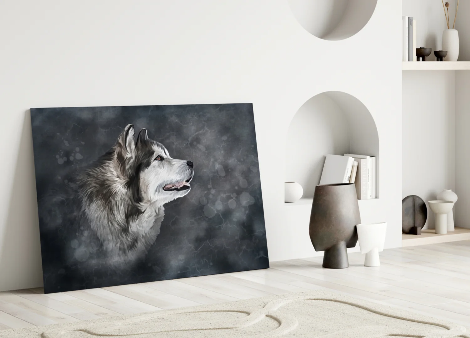 Wolf Glass Wall Art - Image 3