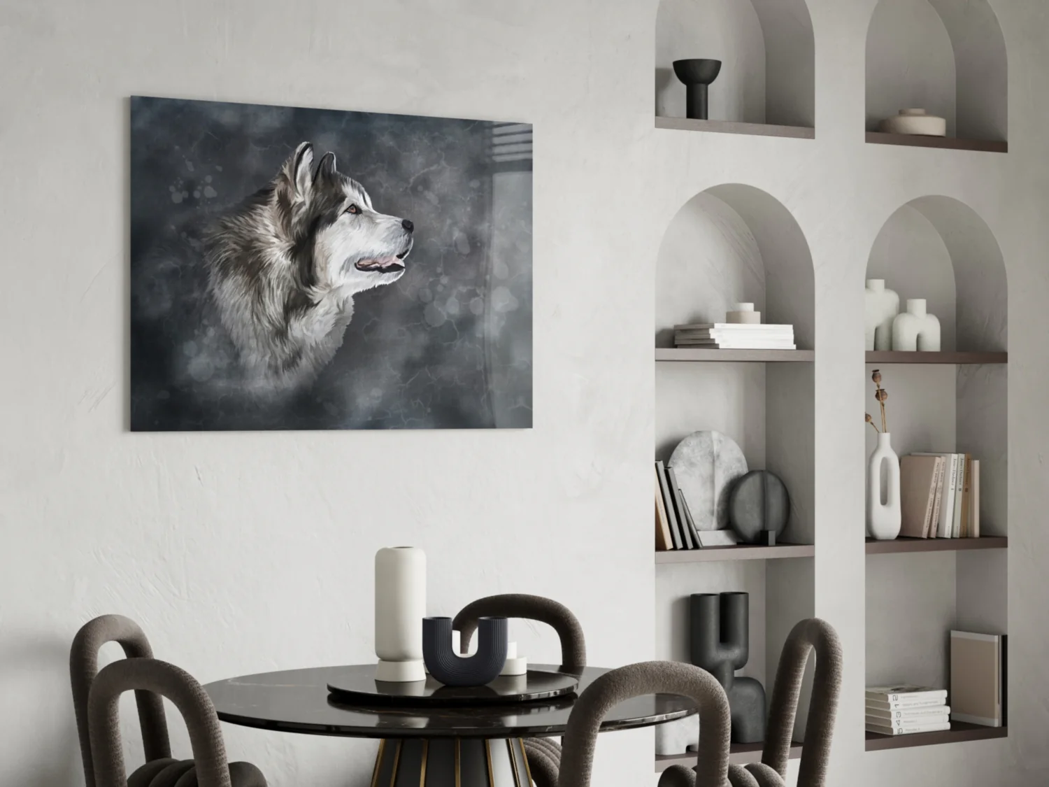 Wolf Glass Wall Art - Image 5