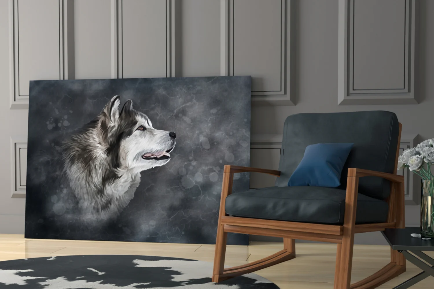 Wolf Glass Wall Art - Image 6