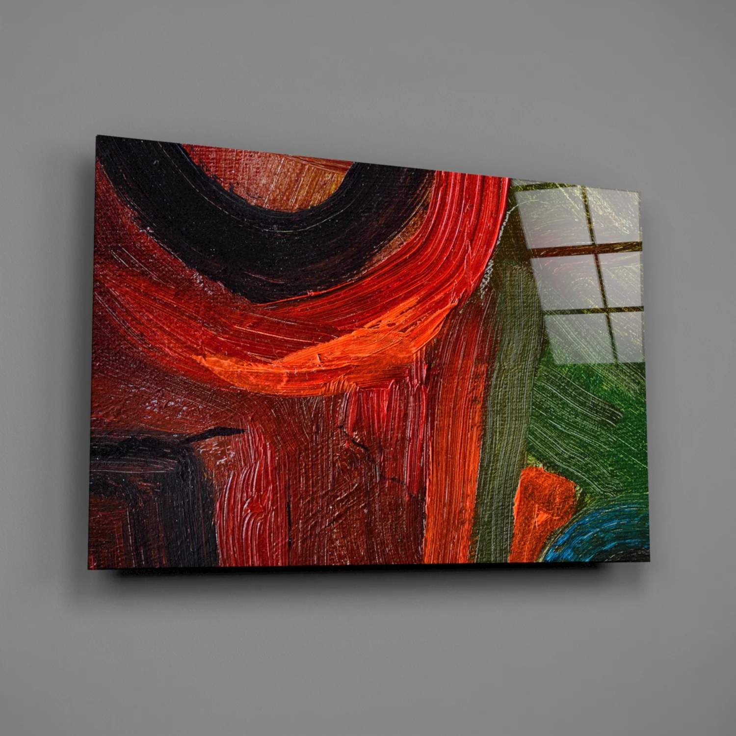 Abstract Glass Wall Art - Image 2
