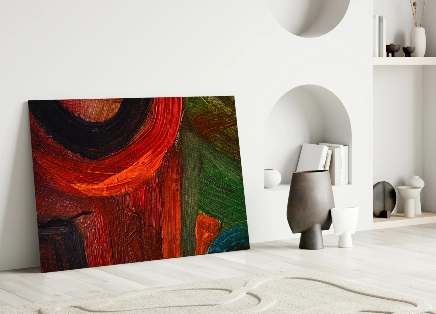 Abstract Glass Wall Art - Image 3