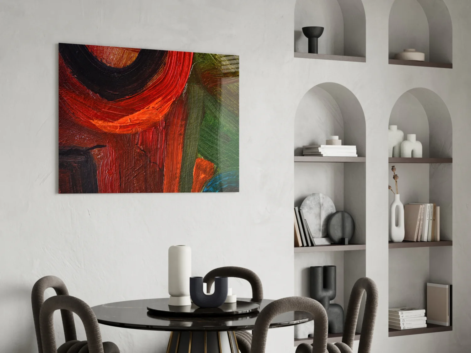 Abstract Glass Wall Art - Image 5