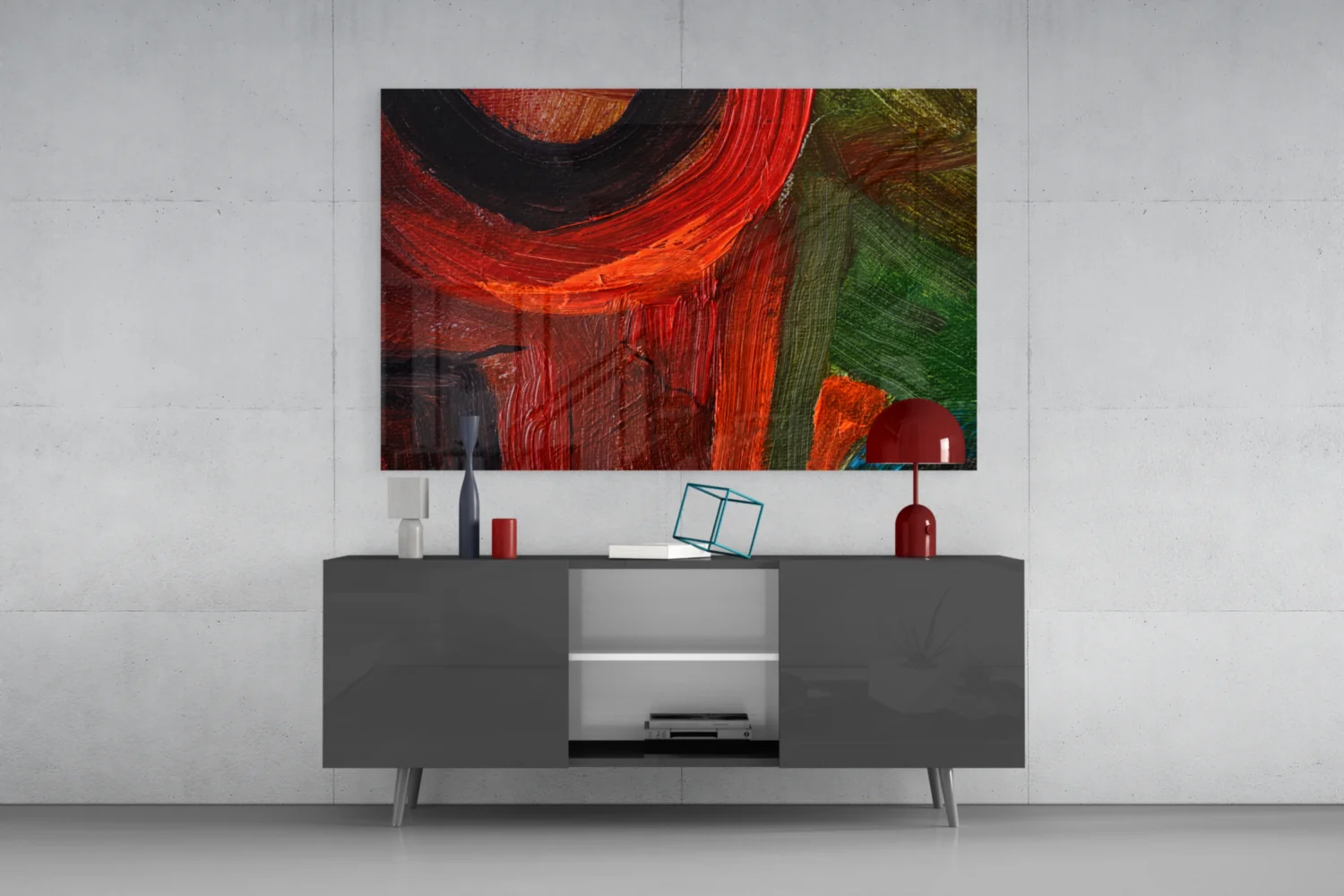 Abstract Glass Wall Art - Image 8