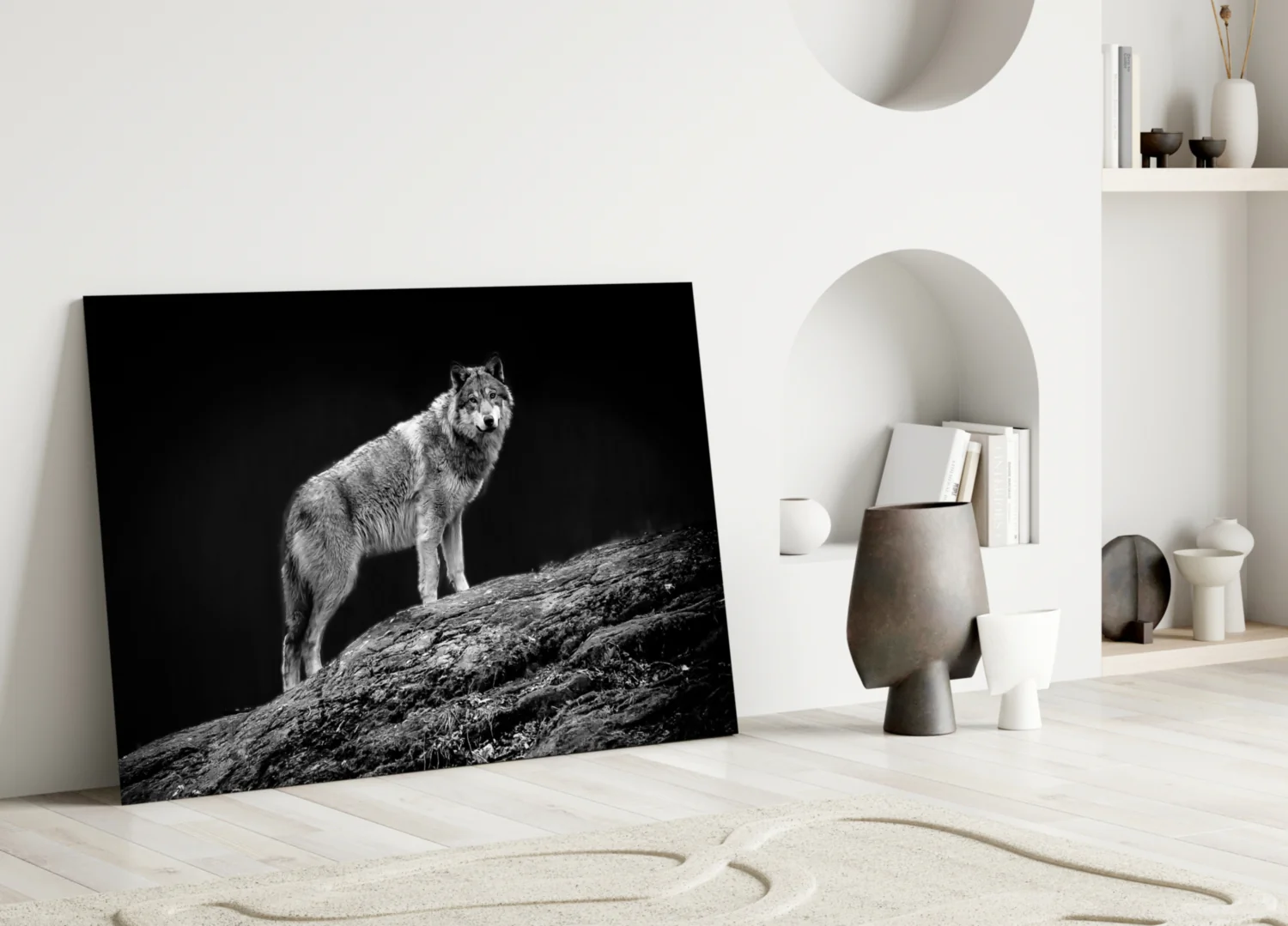 Wolf Glass Wall Art - Image 3