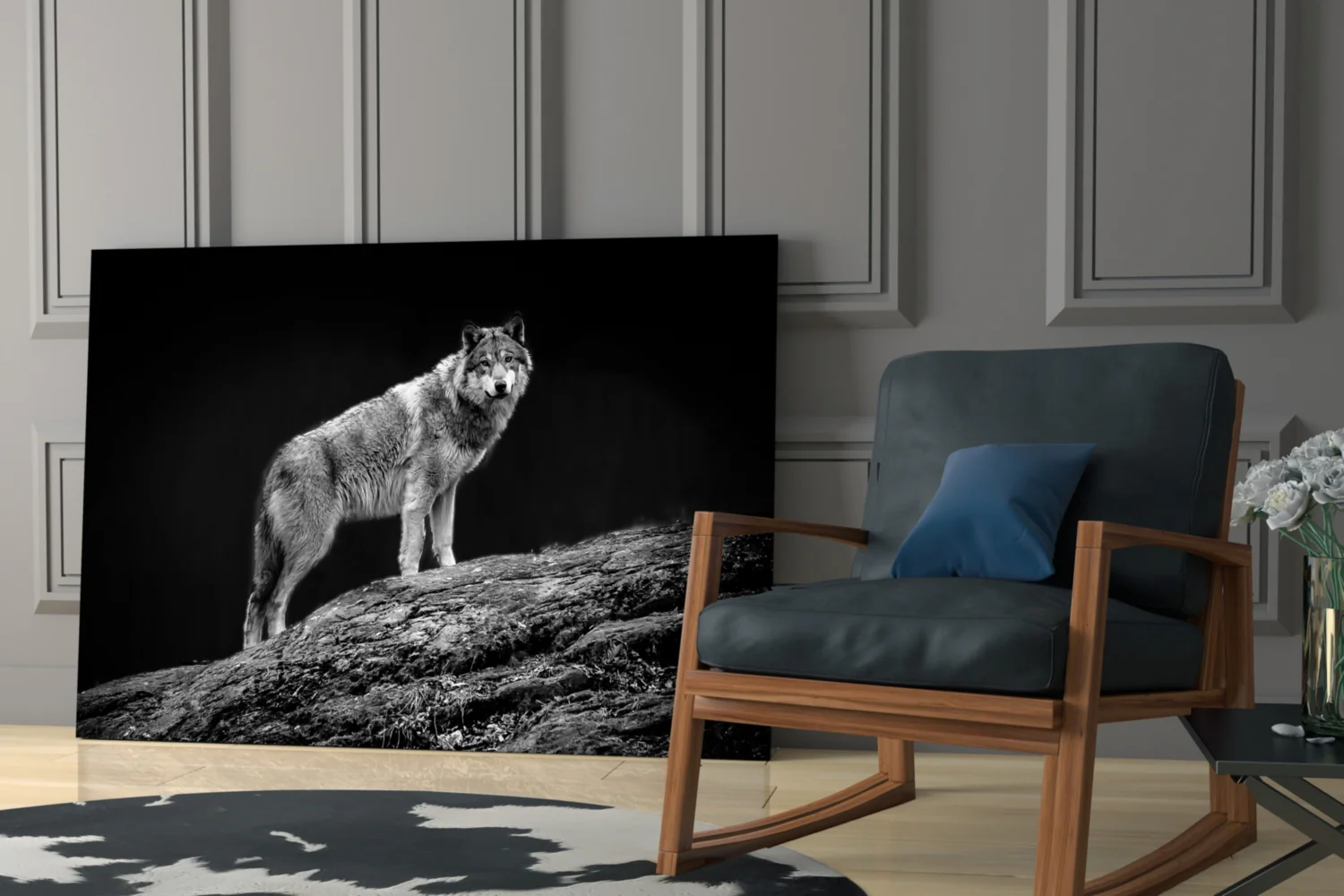 Wolf Glass Wall Art - Image 6