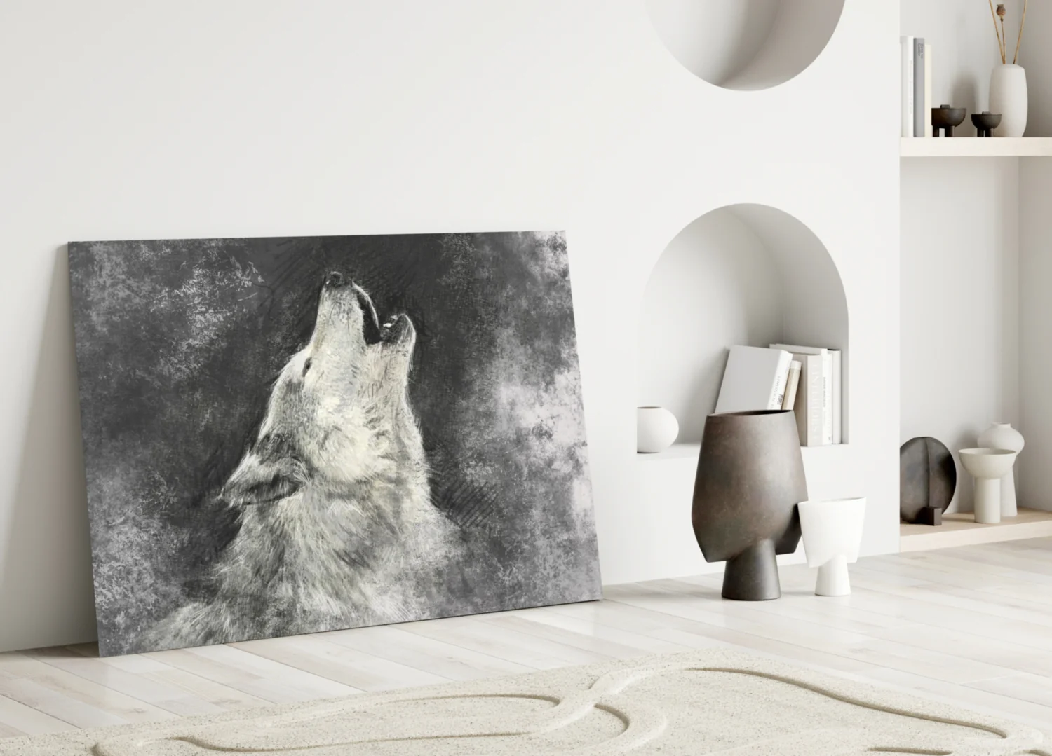Wolf Glass Wall Art - Image 3