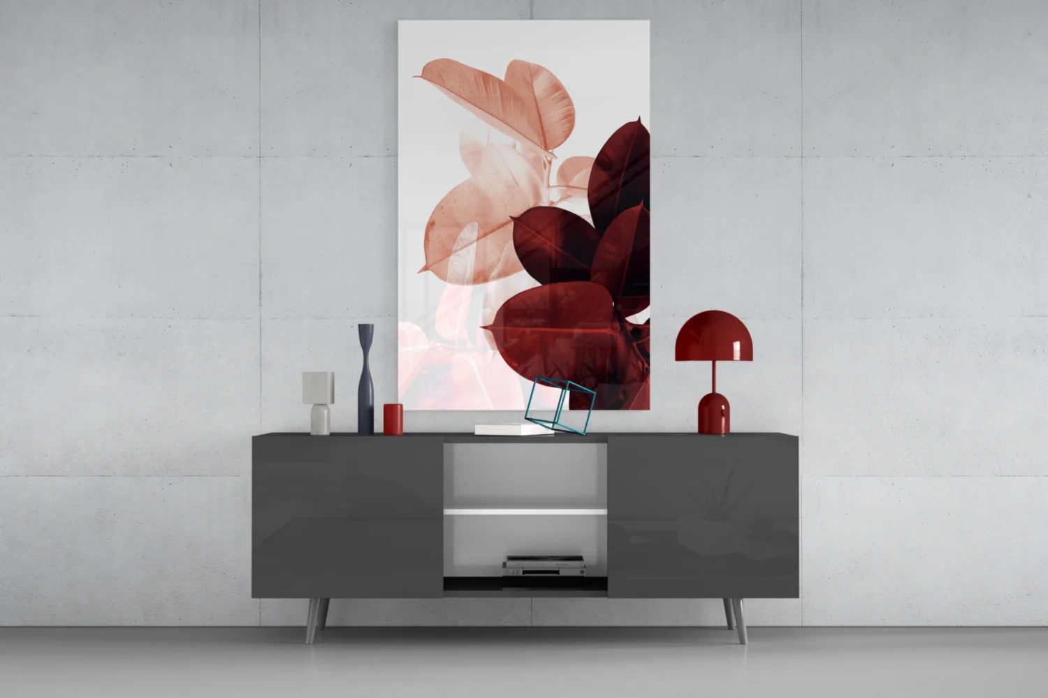 Leaves Glass Wall Art - Image 8