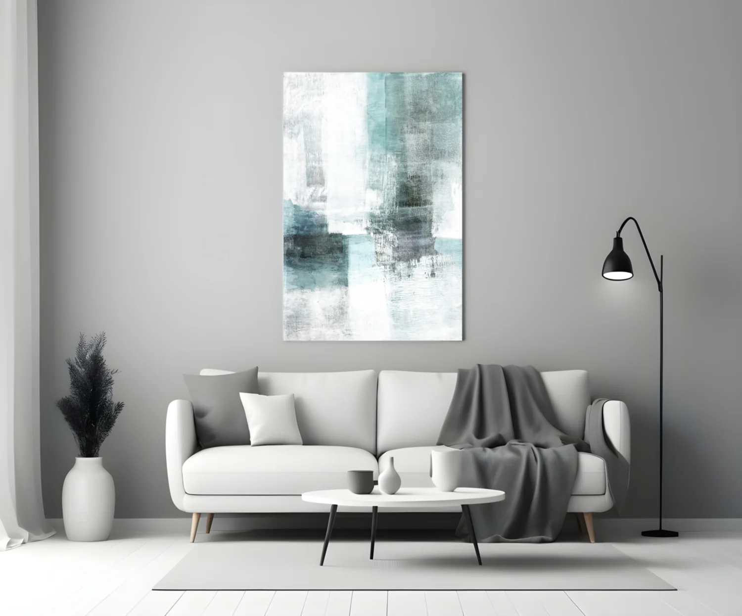 Abstract Glass Wall Art - Image 3