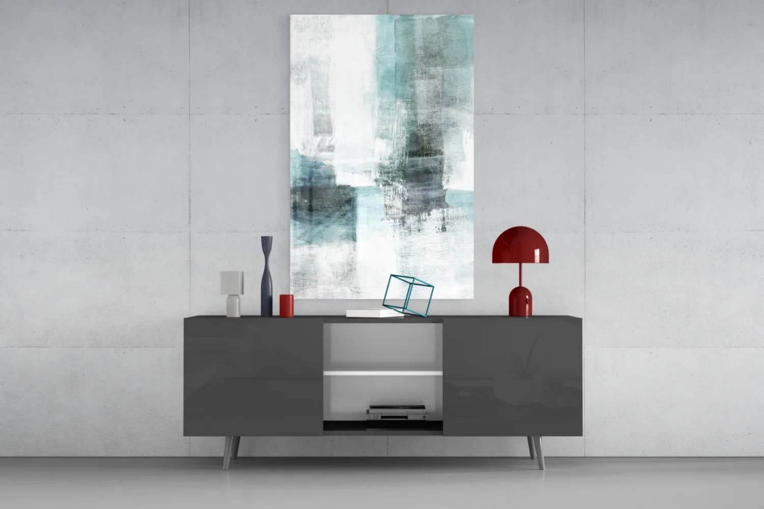 Abstract Glass Wall Art - Image 8