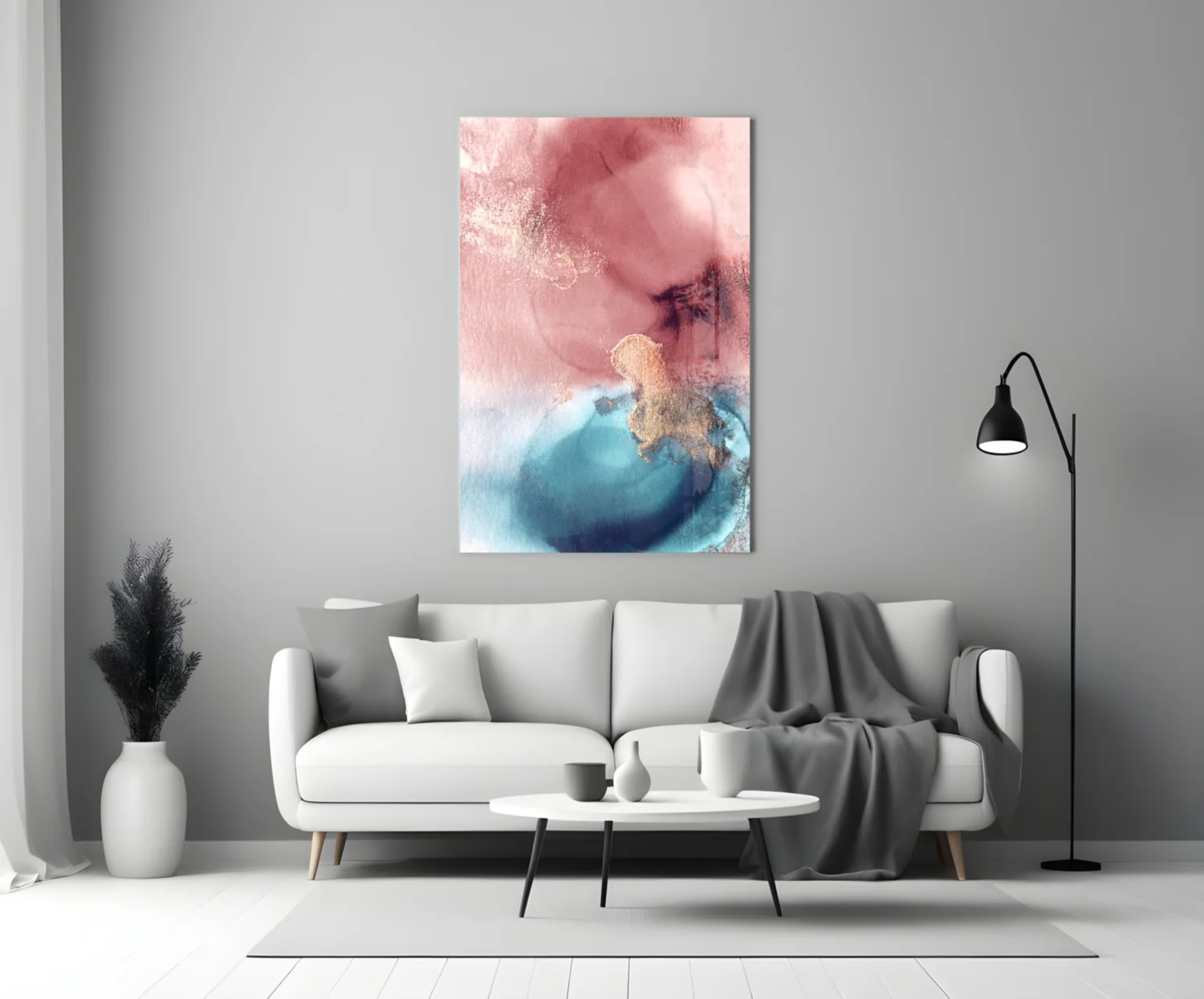 Abstract Glass Wall Art - Image 3