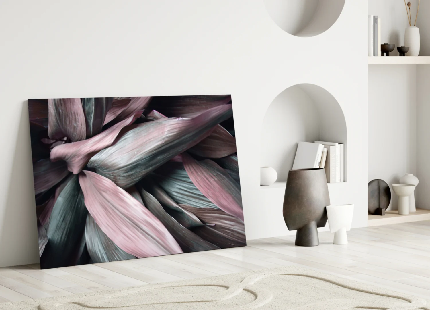 Leaves Glass Wall Art - Image 3