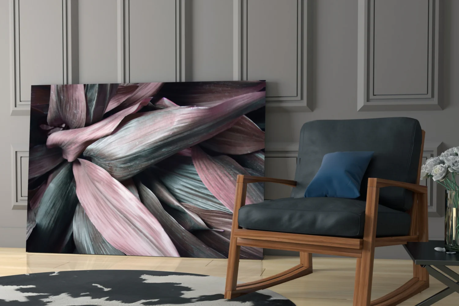 Leaves Glass Wall Art - Image 6