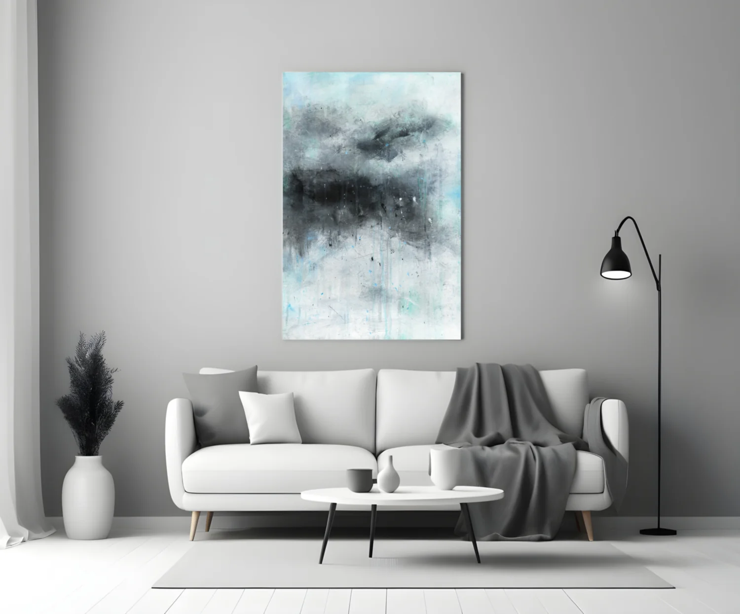 Abstract Glass Wall Art - Image 3