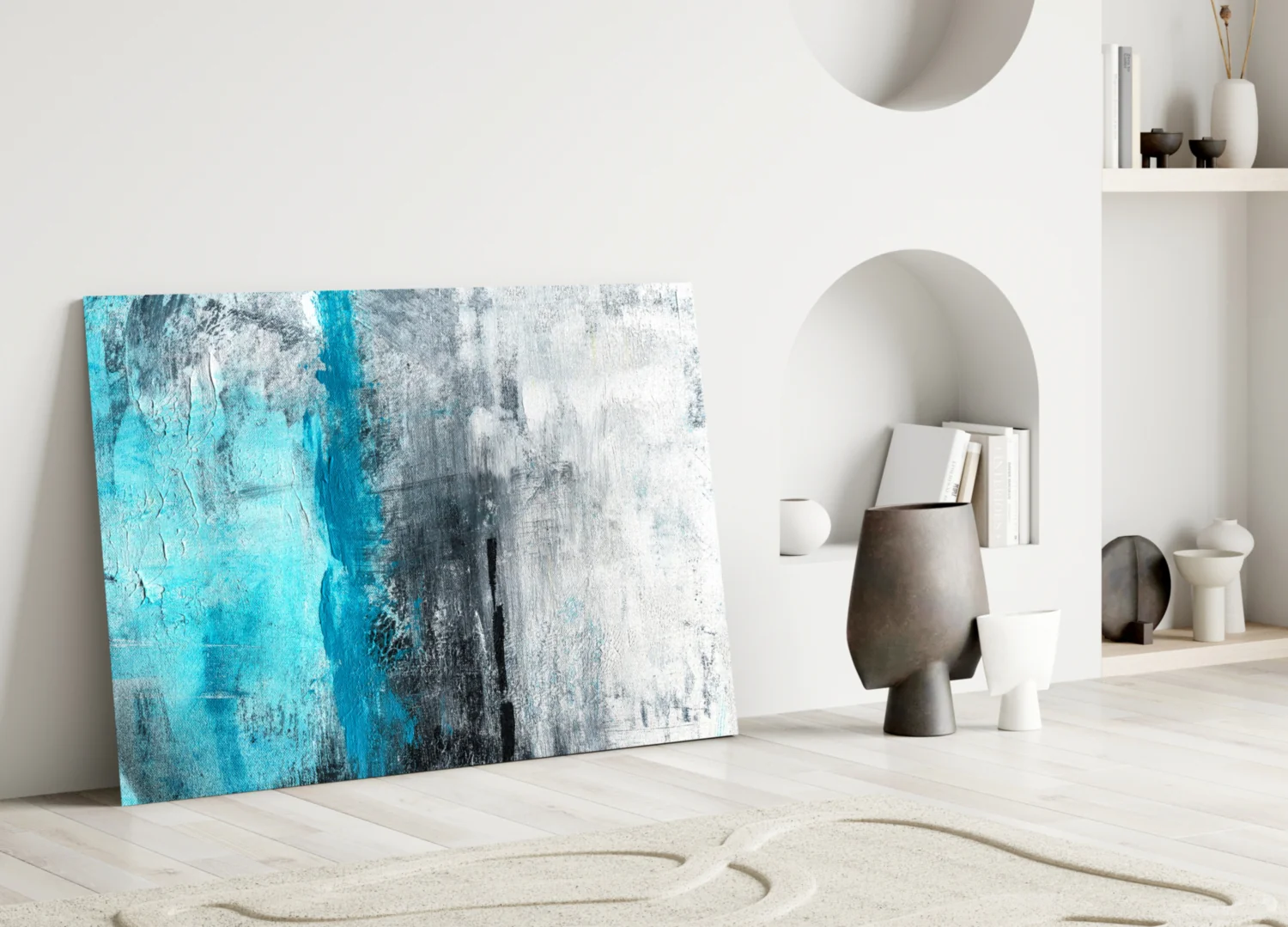 Abstract Glass Wall Art - Image 3