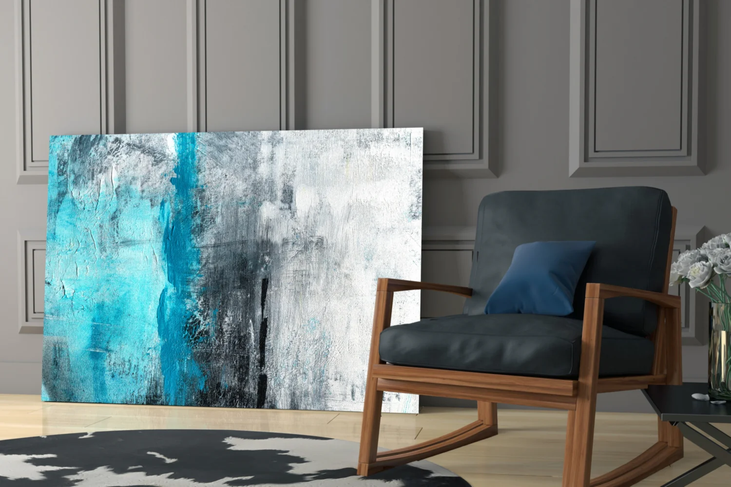 Abstract Glass Wall Art - Image 6