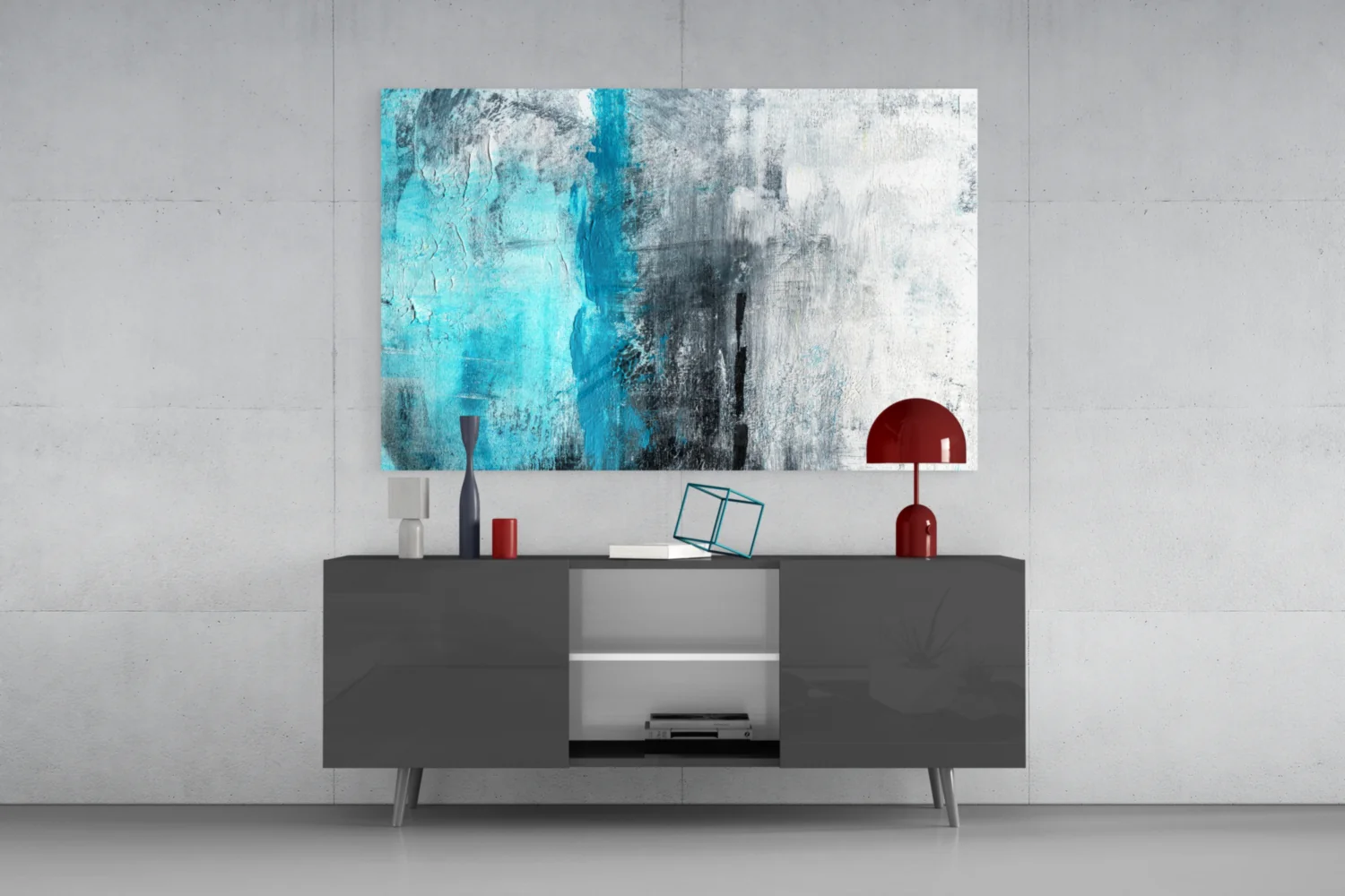 Abstract Glass Wall Art - Image 8
