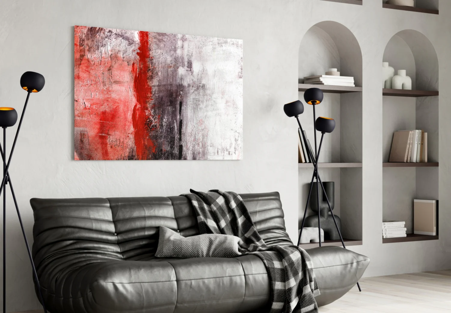 Abstract Glass Wall Art - Image 4