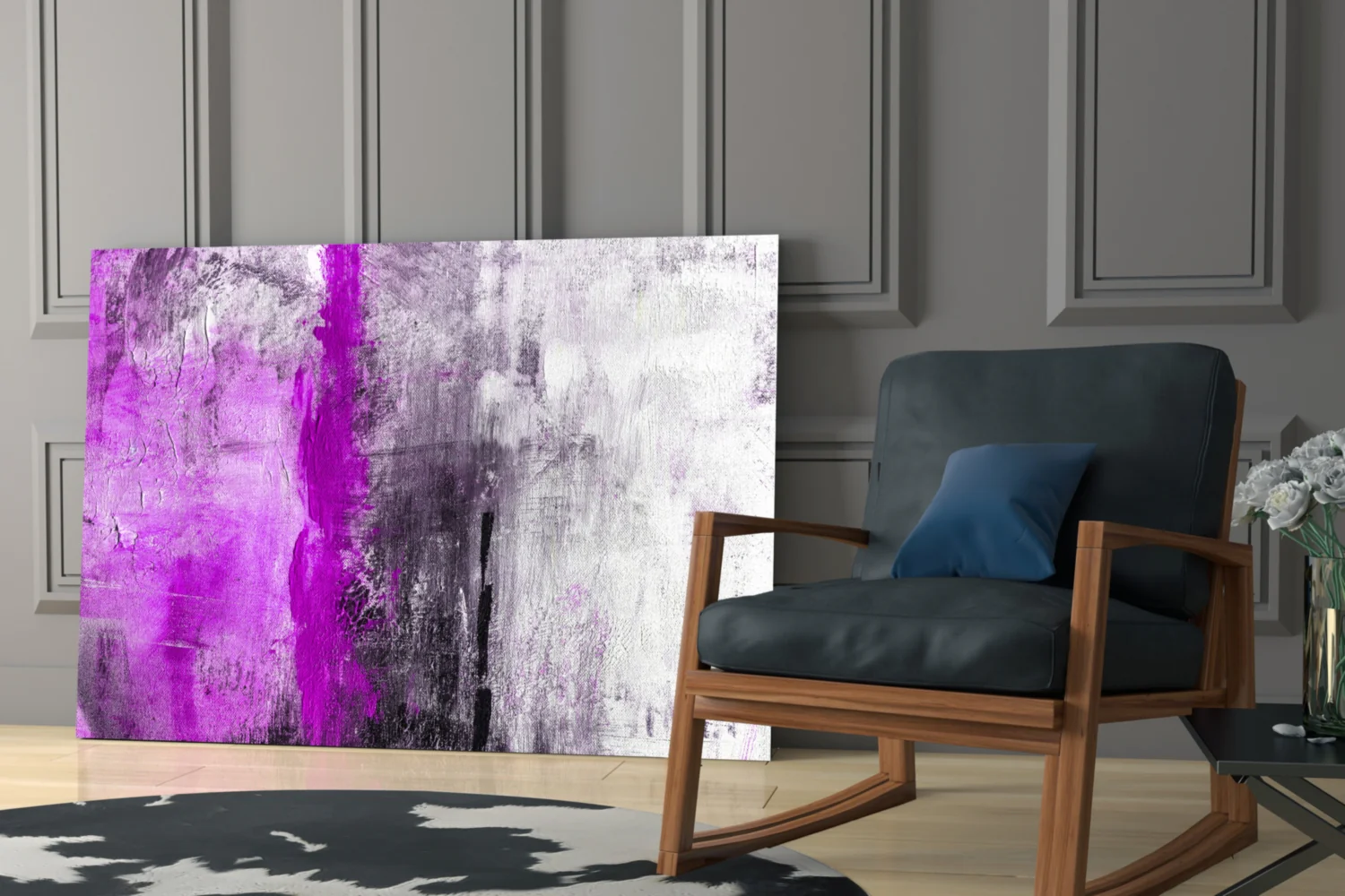 Abstract Glass Wall Art - Image 6