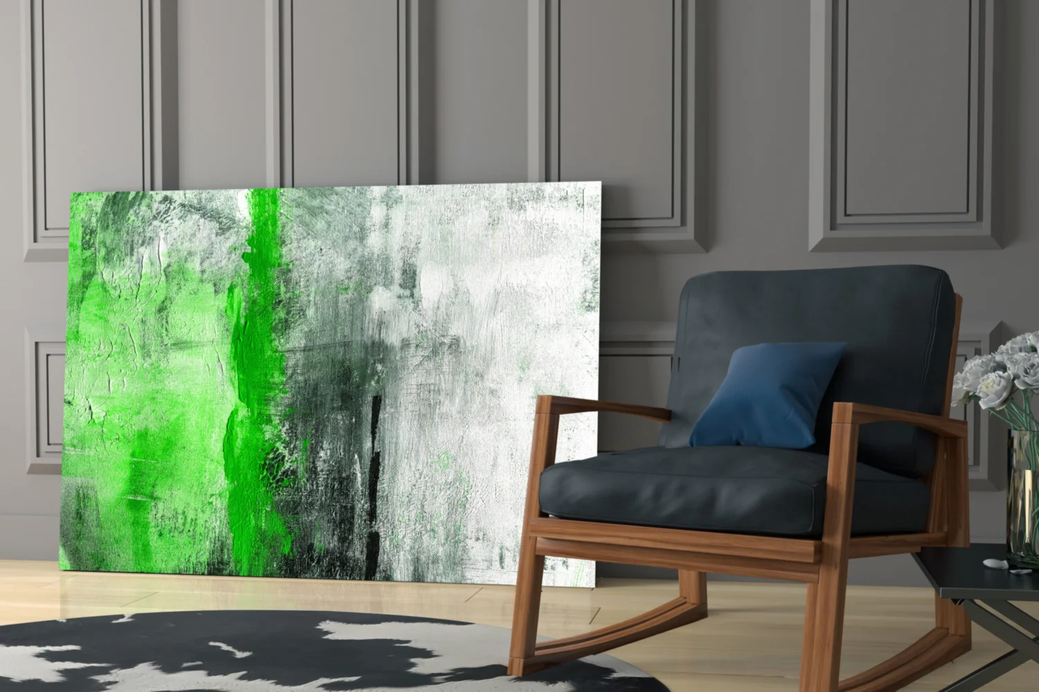 Abstract Glass Wall Art - Image 6