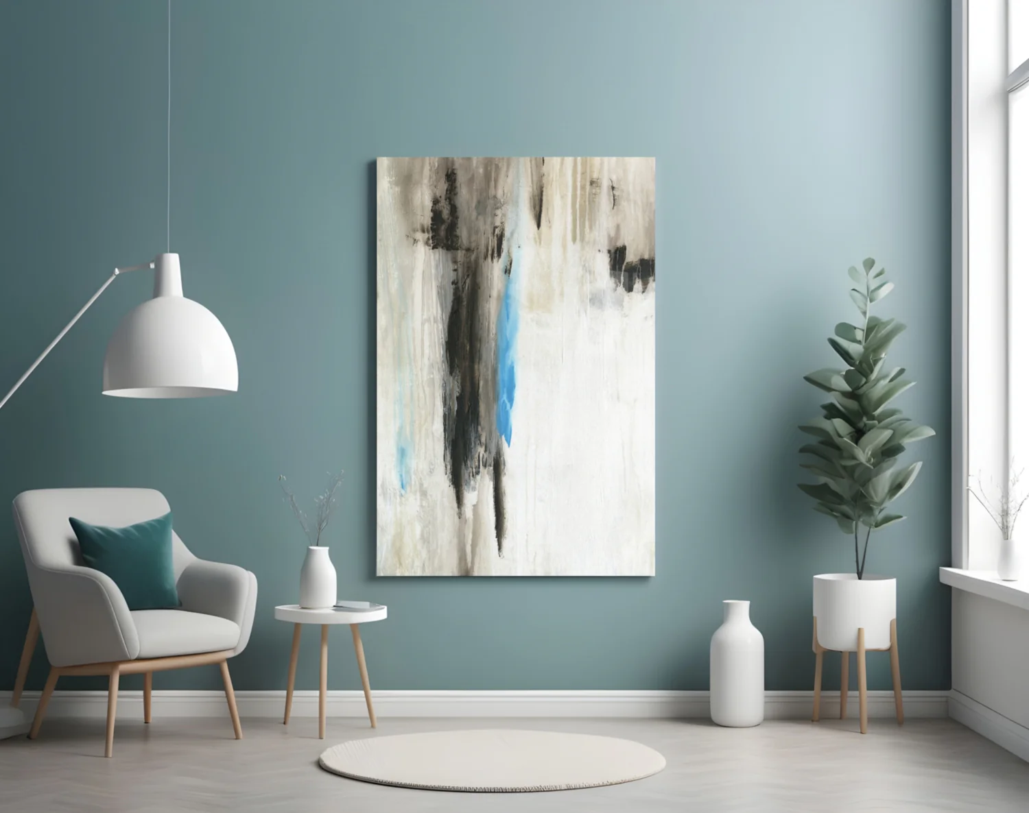 Abstract Glass Wall Art - Image 4