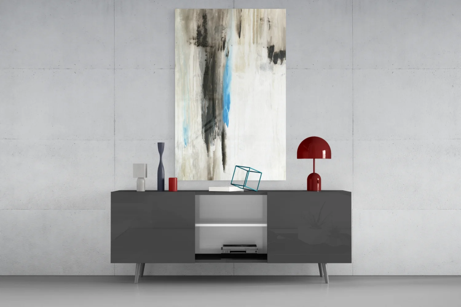 Abstract Glass Wall Art - Image 8