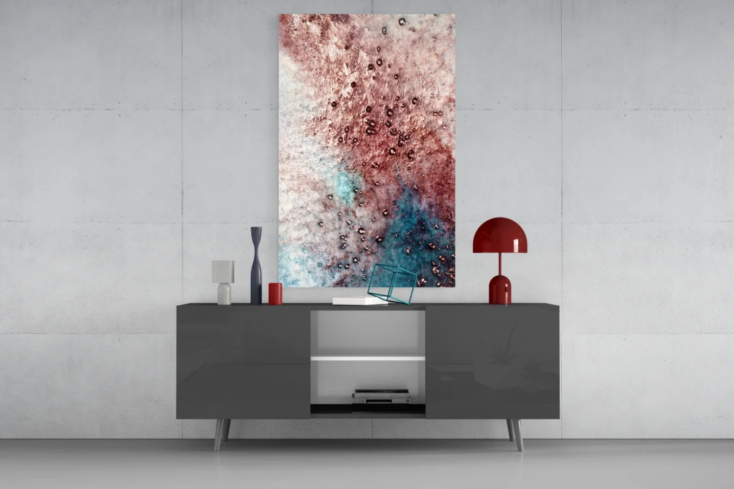 Abstract Glass Wall Art - Image 8