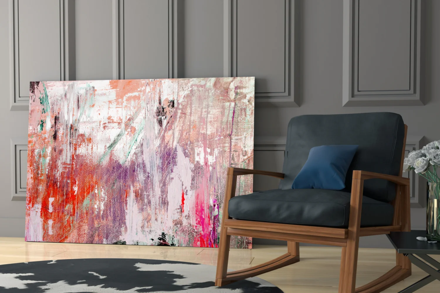 Abstract Glass Wall Art - Image 6