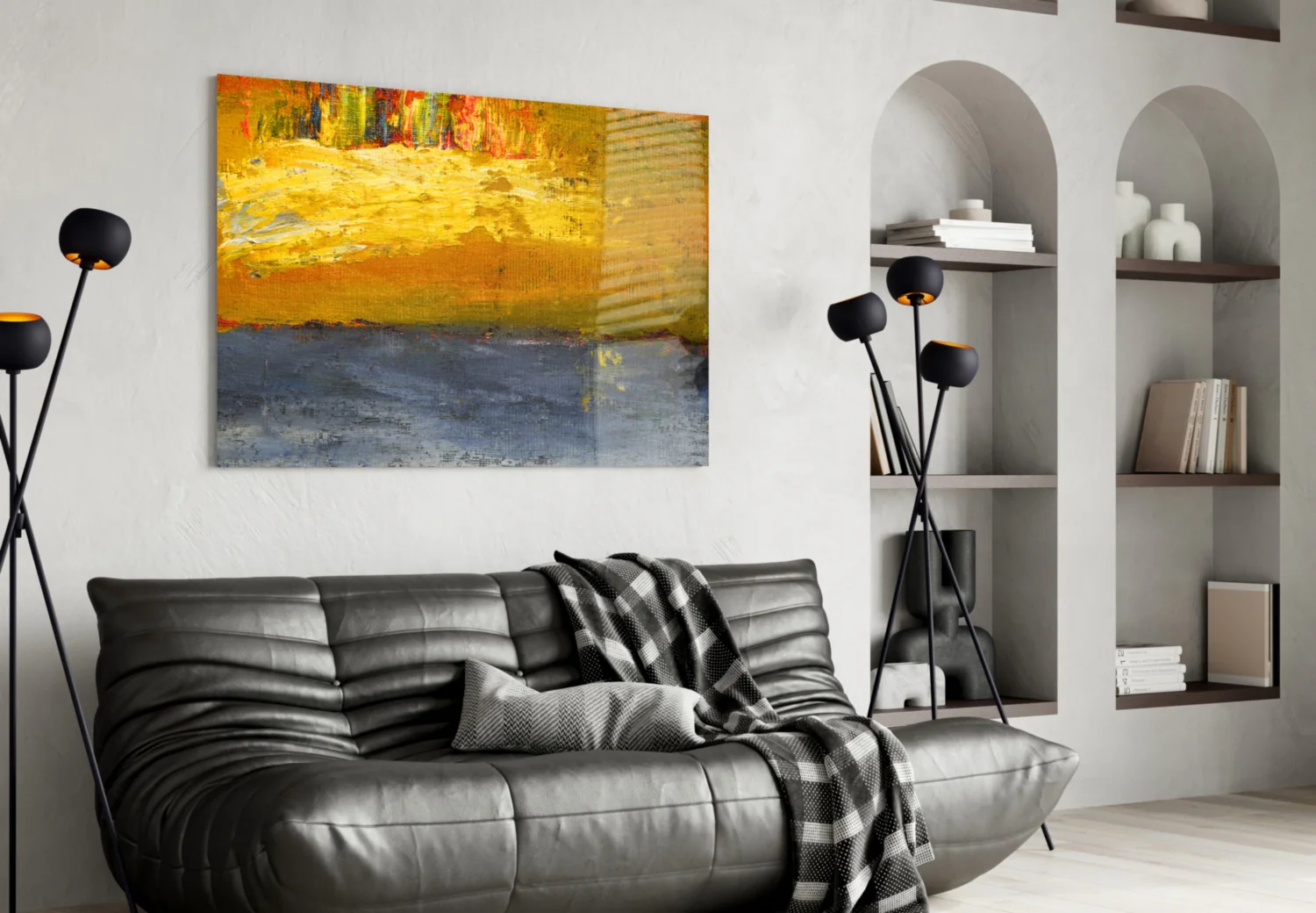 Abstract Glass Wall Art - Image 4