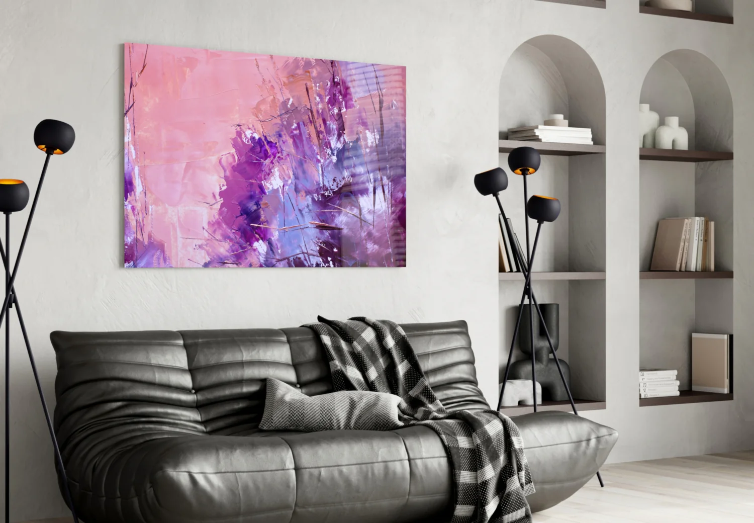 Abstract Glass Wall Art - Image 4
