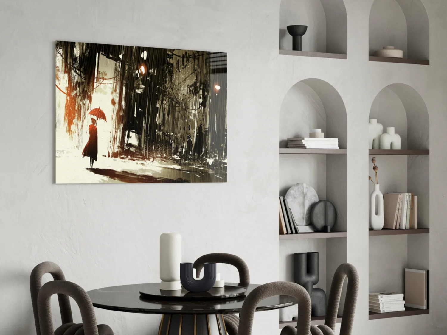 Rainy City Glass Wall Art - Image 5
