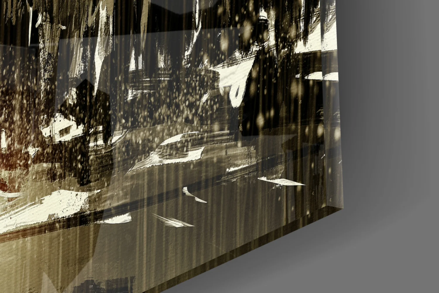 Rainy City Glass Wall Art - Image 7
