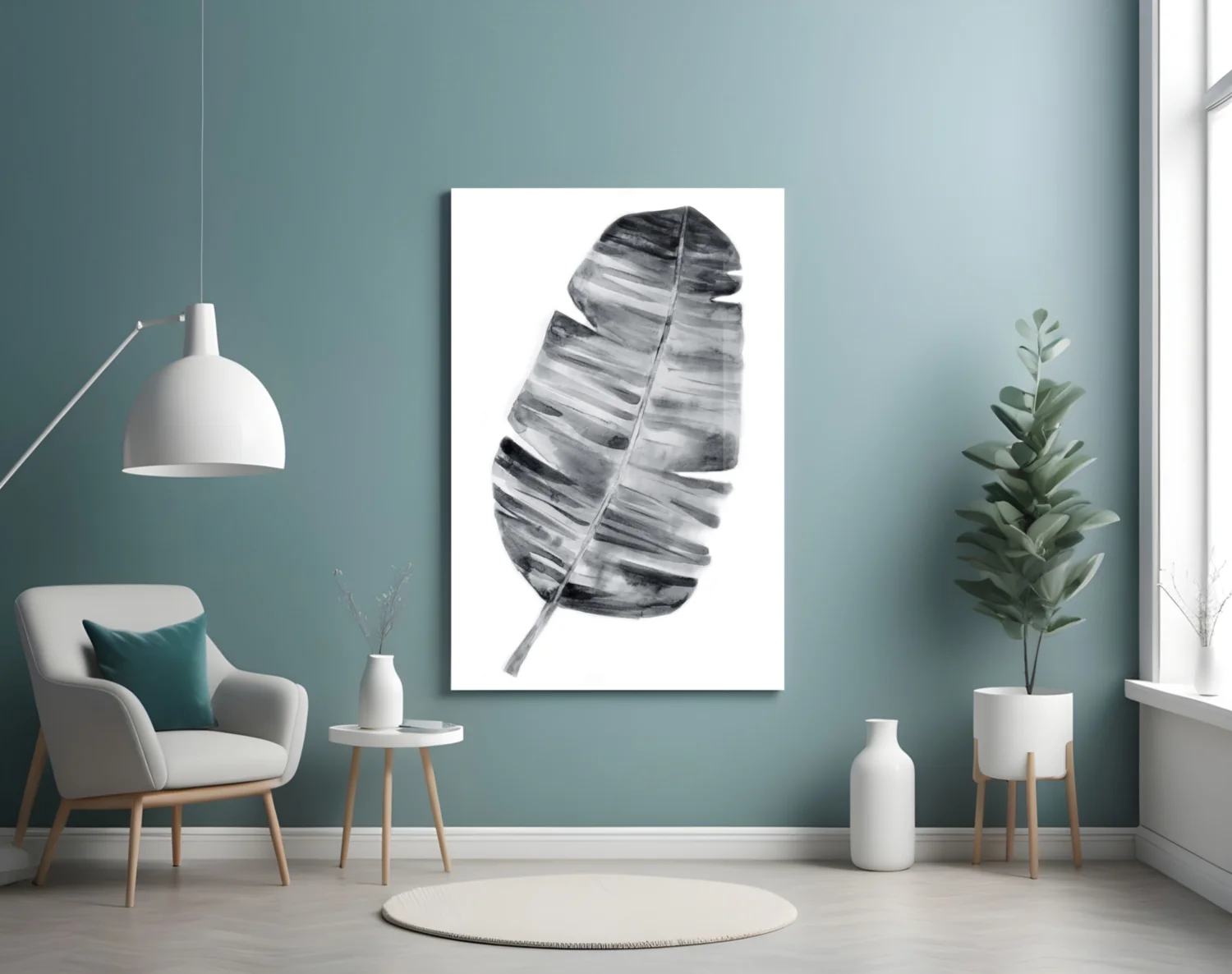 Feather Glass Wall Art - Image 4