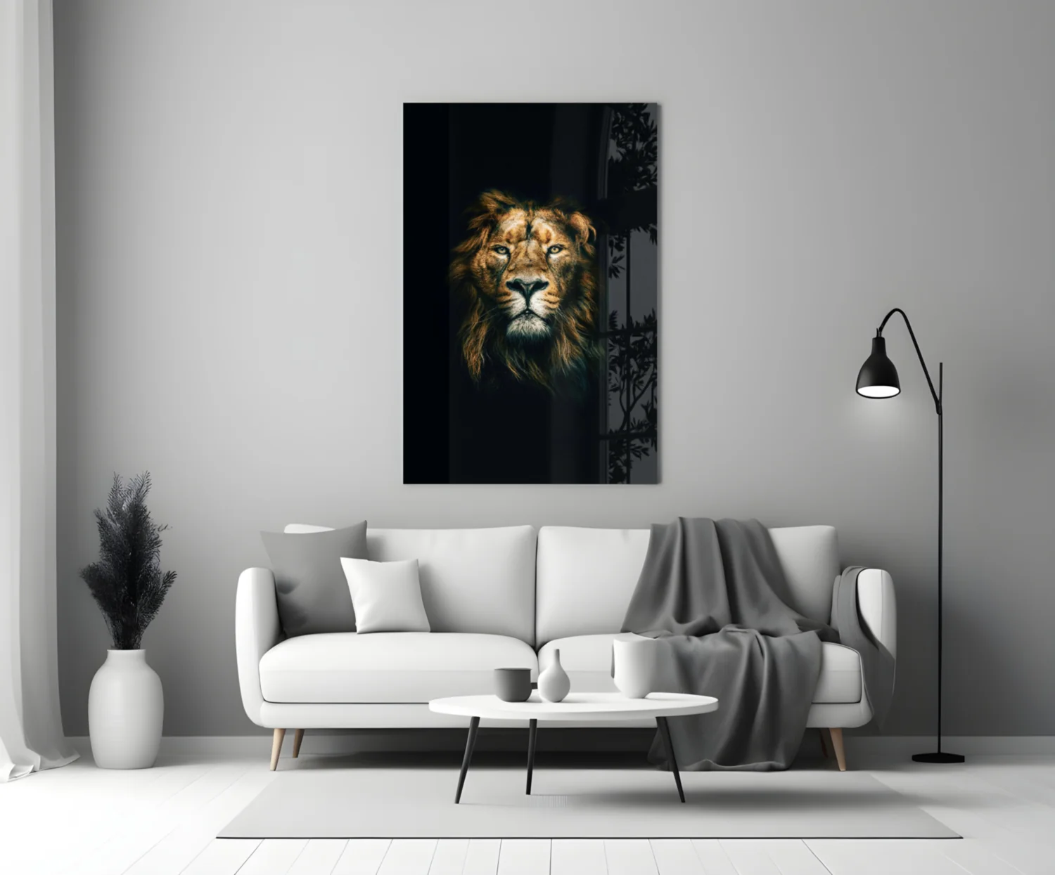 Lion Glass Wall Art - Image 3