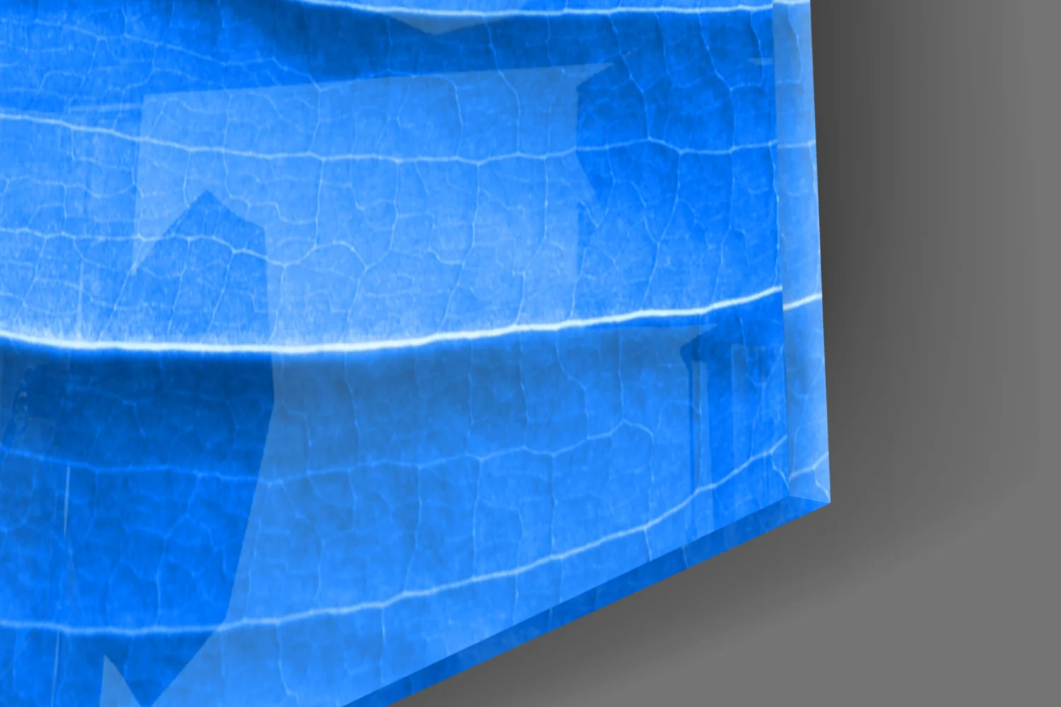 Blue Leaf Glass Wall Art - Image 7
