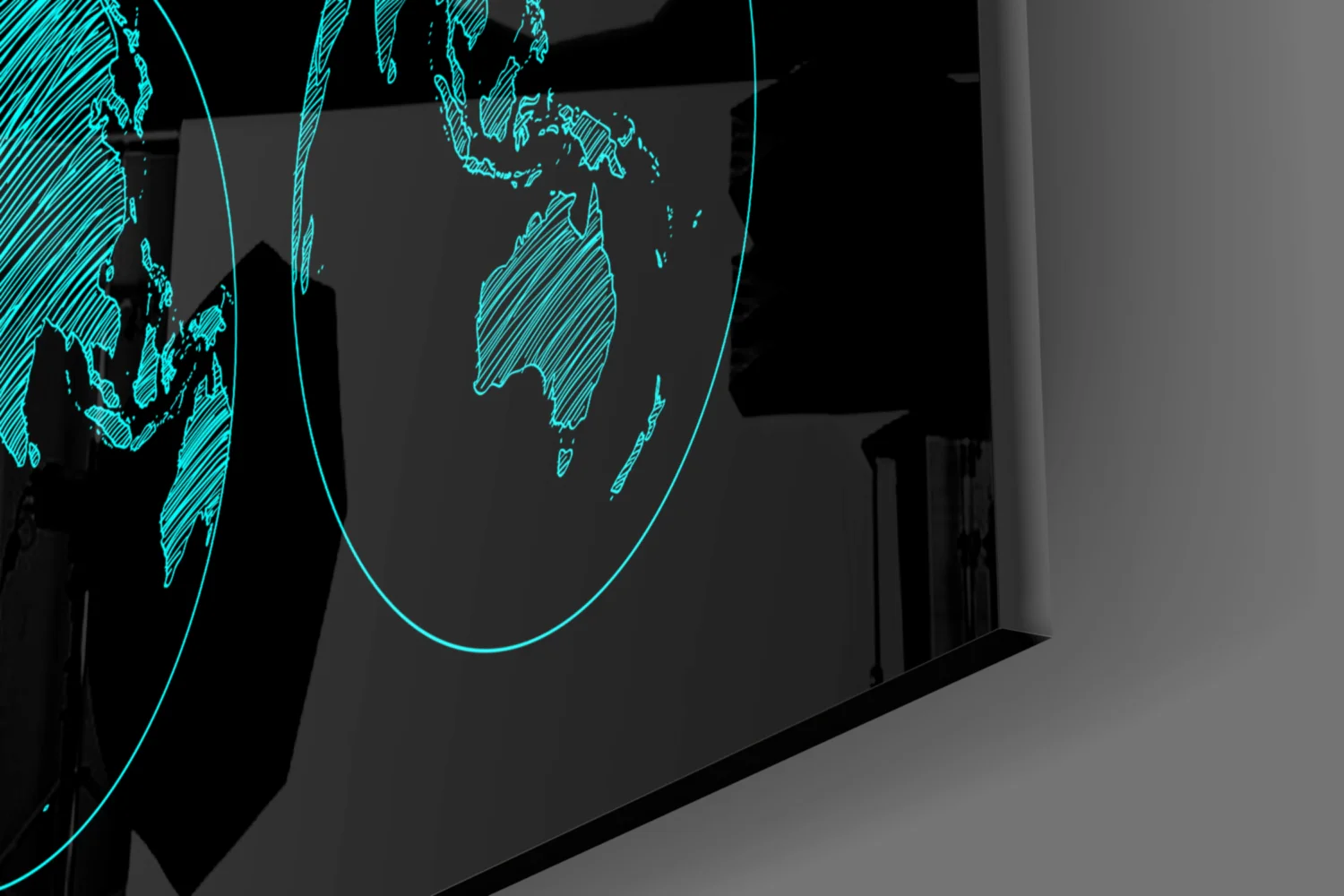Continents Glass Wall Art - Image 7