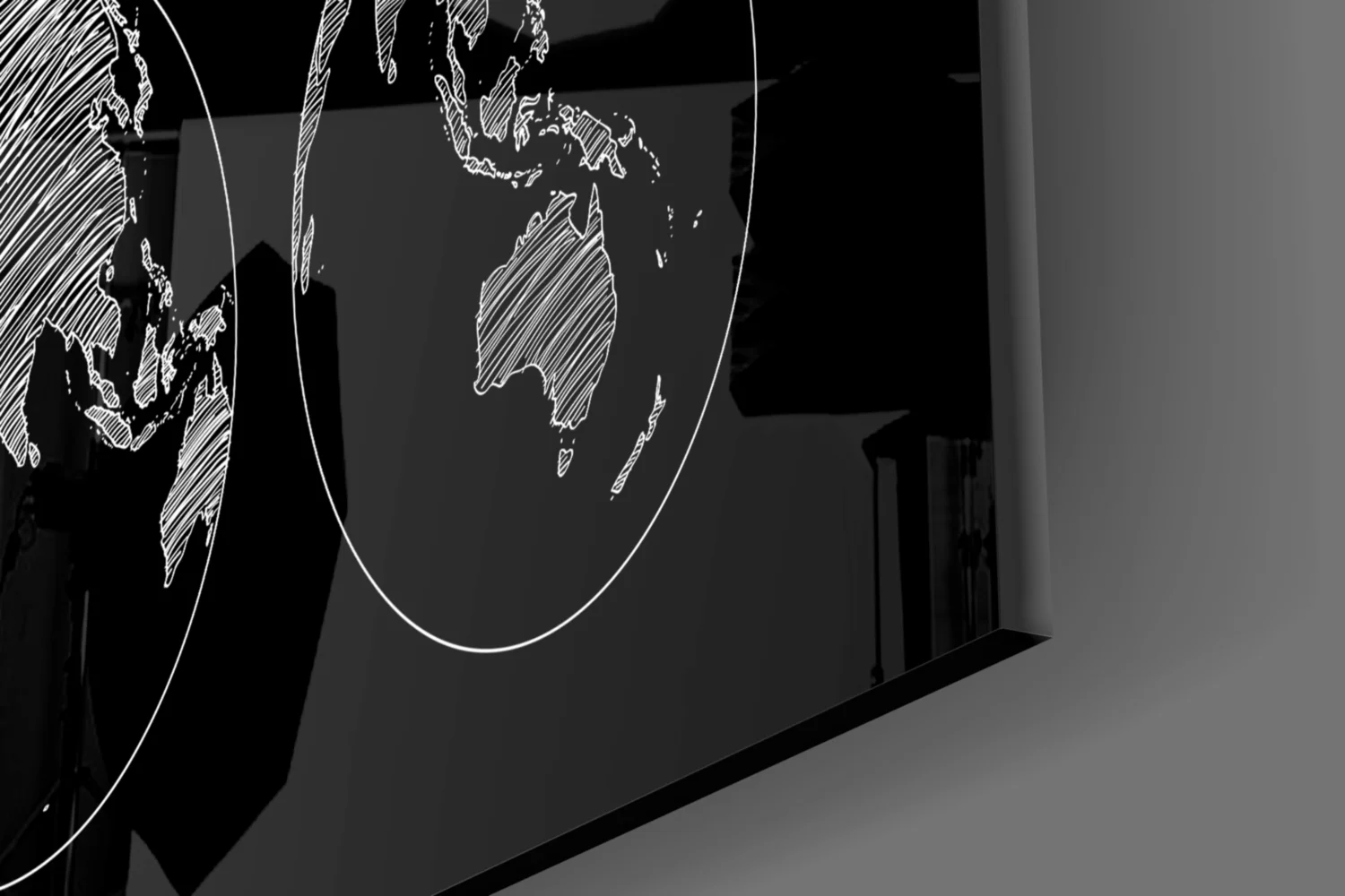 Continents Glass Wall Art - Image 7