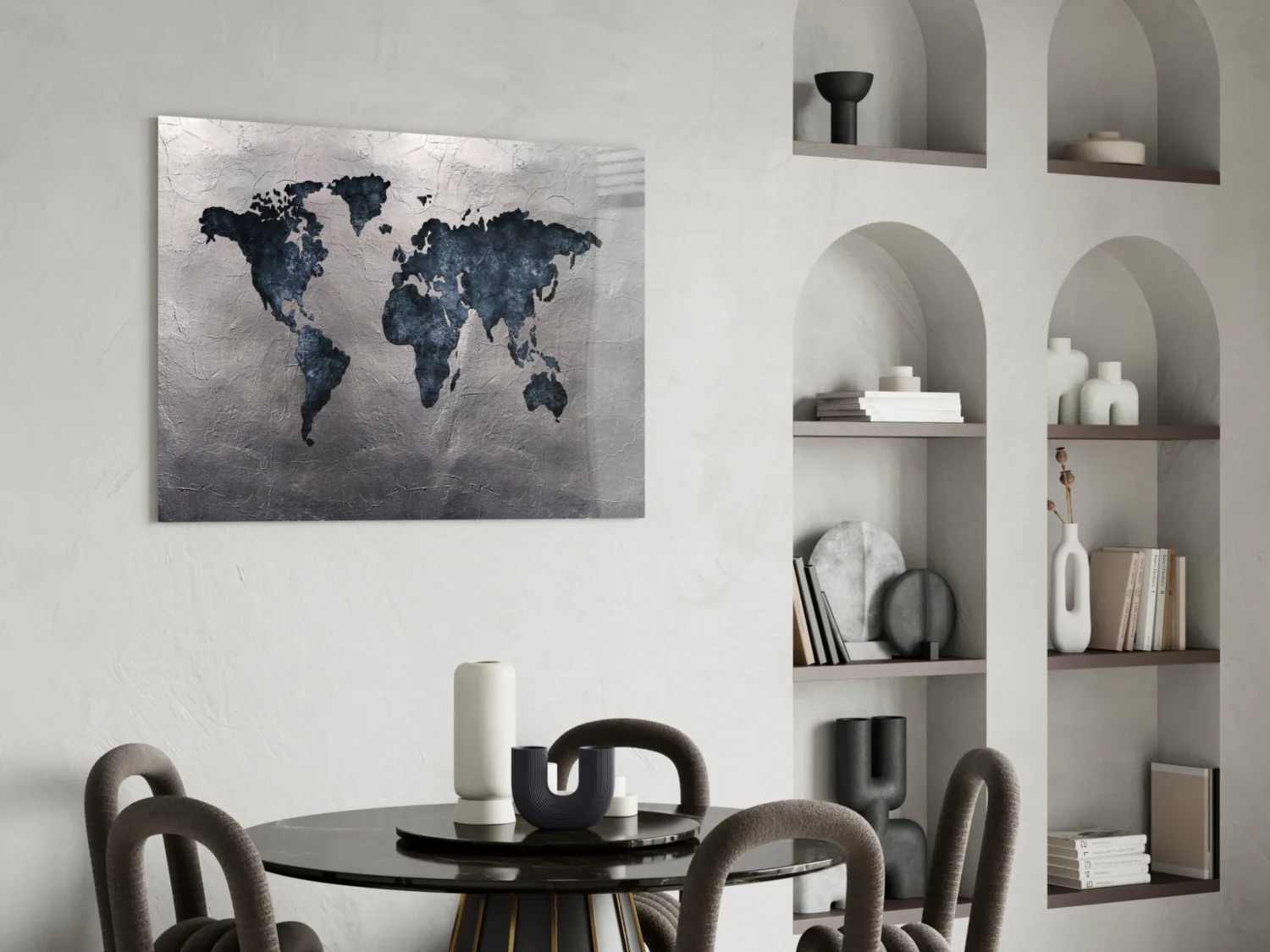 World Map Glass Wall Art - Image 5