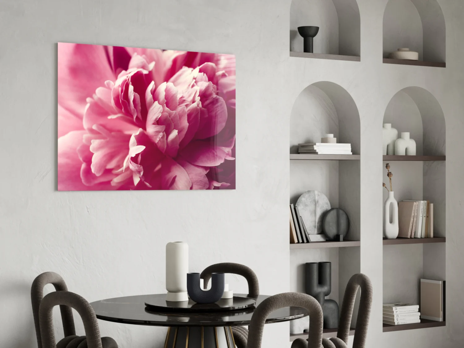 Pink Flower Glass Wall Art - Image 5