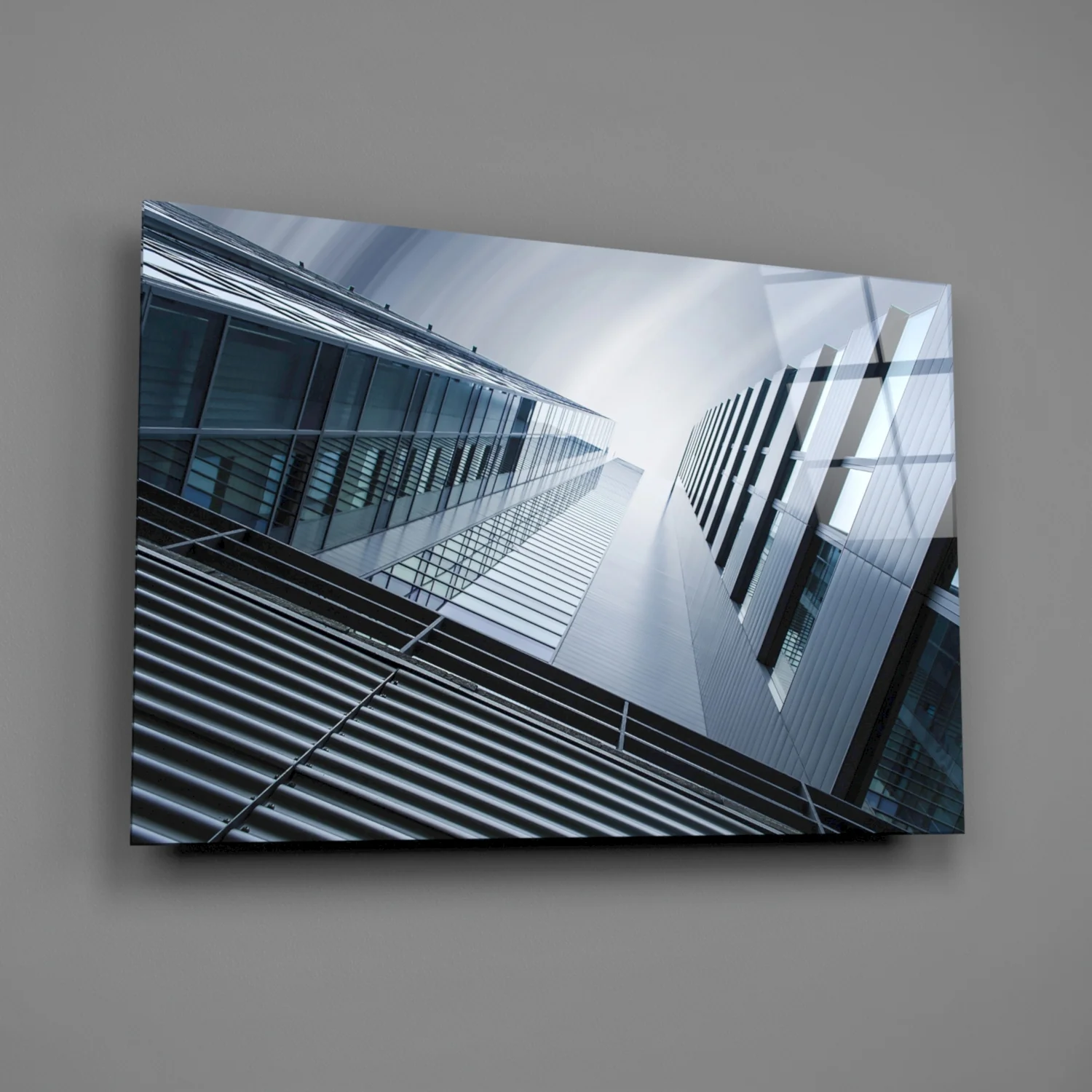 Geometric Structures Glass Wall Art - Image 2