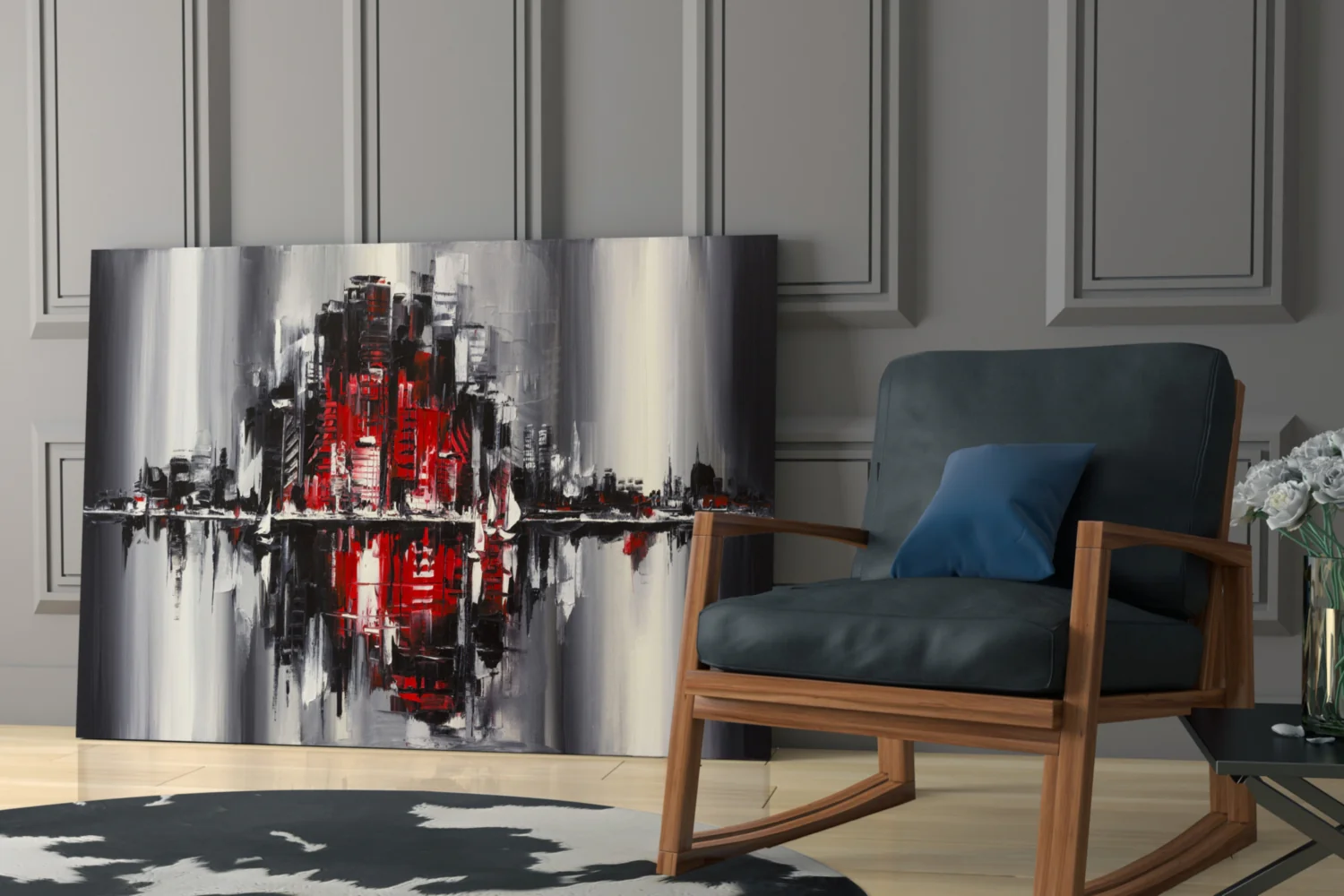 City Reflection Glass Wall Art - Image 6
